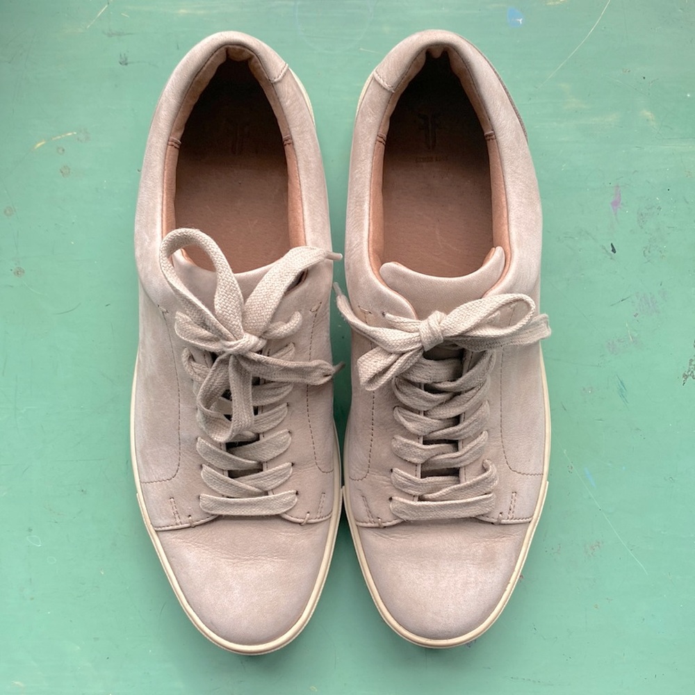 frye ivy leather sneakers